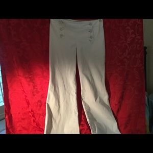 Khaki bell bottomed slacks